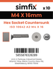Simfix product label - 10642A204016PK10-SIM