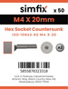 Simfix product label - 10642A204020PK50-SIM