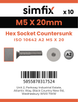 Simfix product label - 10642A205020PK10-SIM