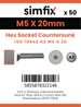 Simfix product label - 10642A205020PK50-SIM