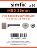 Simfix product label - 10642A205025PK50-SIM