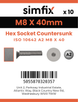 Simfix product label - 10642A208040PK10-SIM