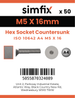 Simfix product label - 10642A405016PK50-SIM