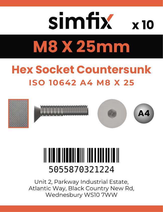 Simfix product label - 10642A408025PK10-SIM
