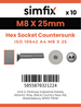 Simfix product label - 10642A408025PK10-SIM