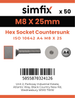 Simfix product label - 10642A408025PK50-SIM