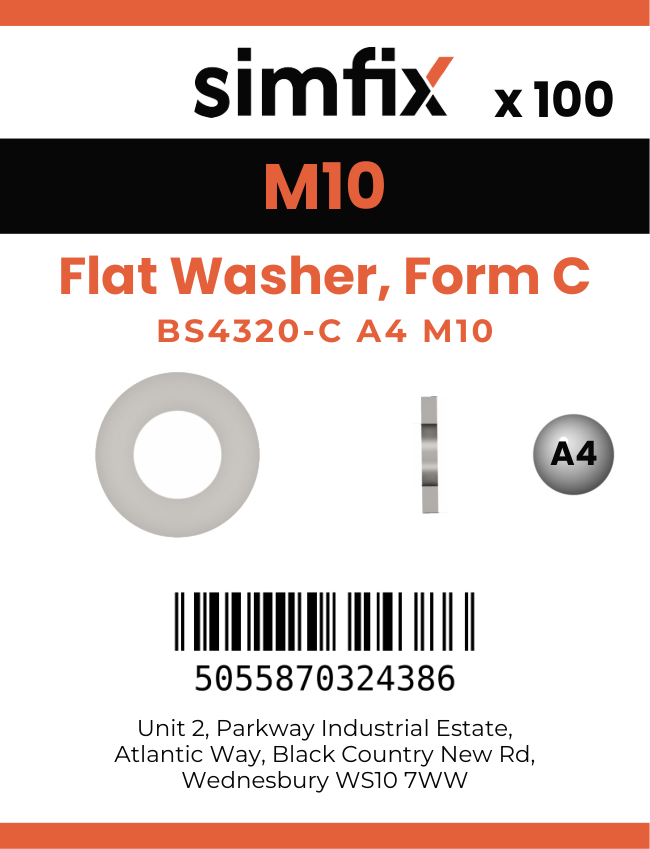 Simfix product label - 125CA4105PK100-SIM