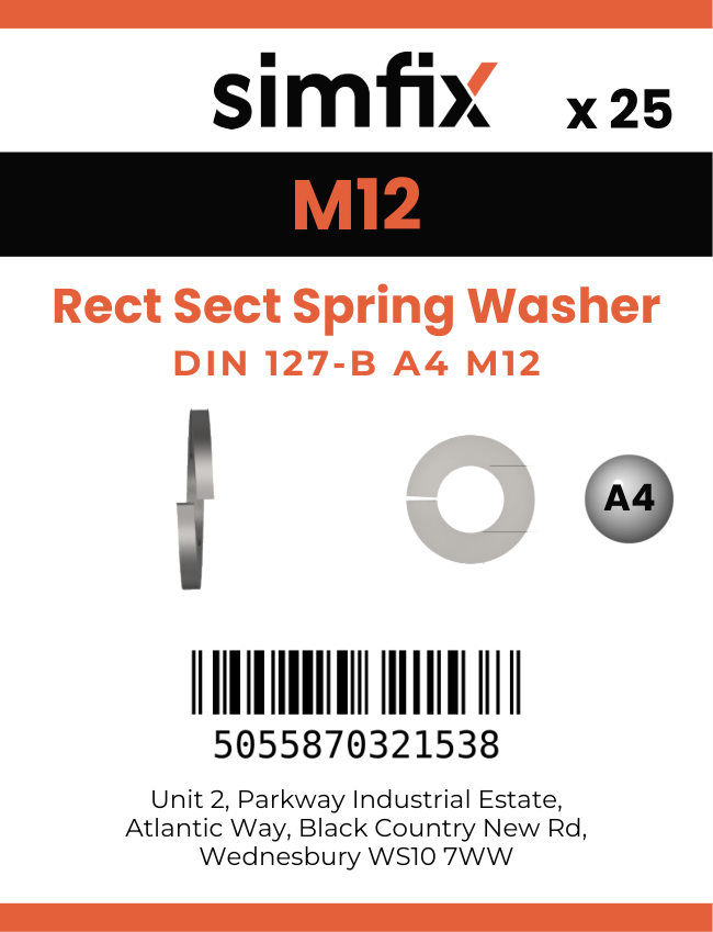 Simfix product label - 127A4122PK25-SIM
