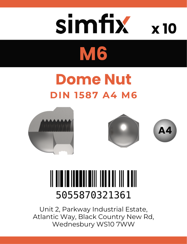 Simfix product label - 1587A406PK10-SIM