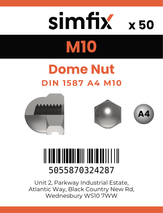Simfix product label - 1587A410PK50-SIM