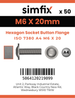 Simfix product label - 73802A406020/20-T