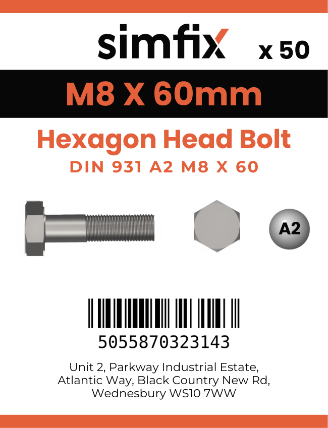 Simfix product label - 4014A20806070PK50-SIM