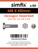 Simfix product label - 4014A40806070PK50-SIM