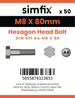 Simfix product label - 4014A40808070PK50-SIM