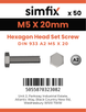Simfix product label - 4017A20502070PK50-SIM