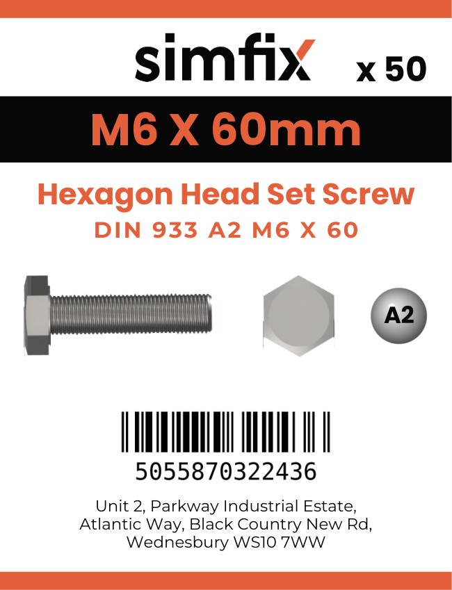 Simfix product label - 4017A20606070PK50-SIM