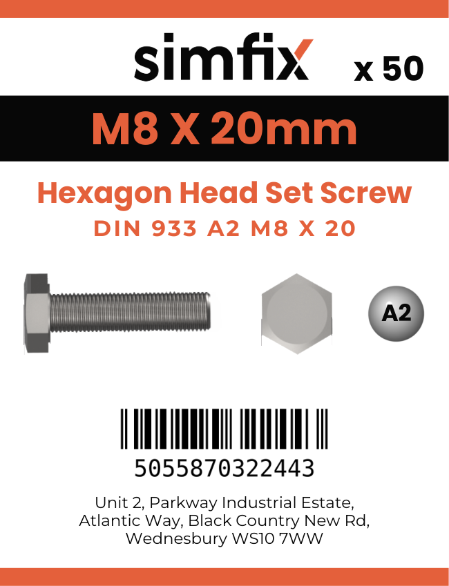 Simfix product label - 4017A20802070PK50-SIM