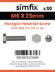 Simfix product label - 4017A40602570PK50-SIM