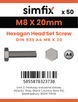 Simfix product label - 4017A40802070PK50-SIM