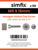 Simfix product label - 4762A20501670PK50-SIM