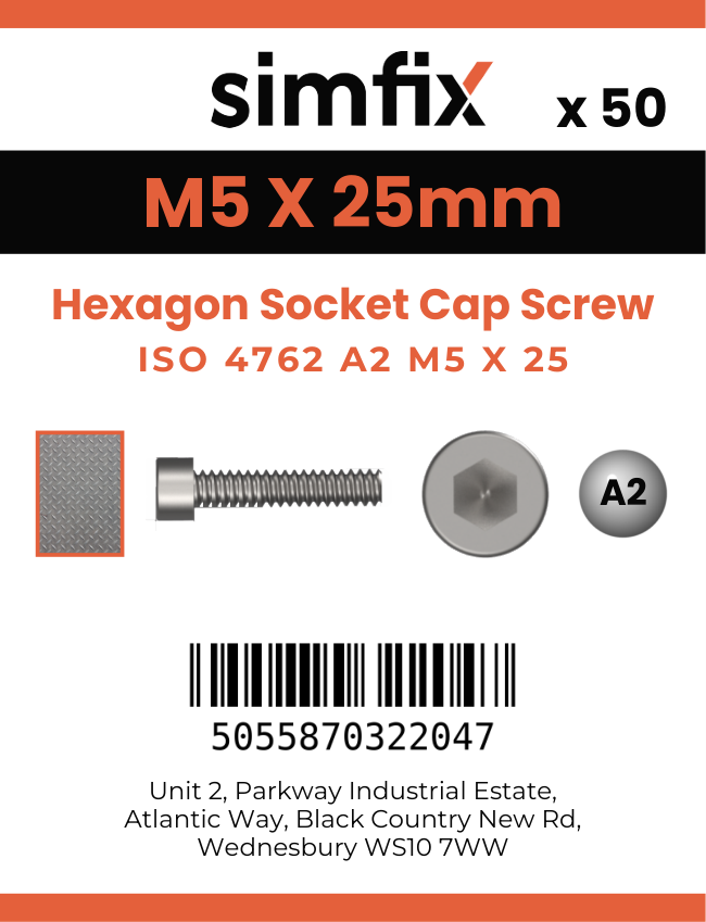 Simfix product label - 4762A20502570PK50-SIM