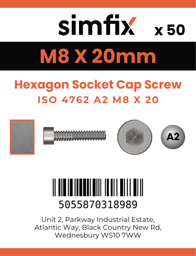 Simfix product label - 4762A20802070PK50-SIM