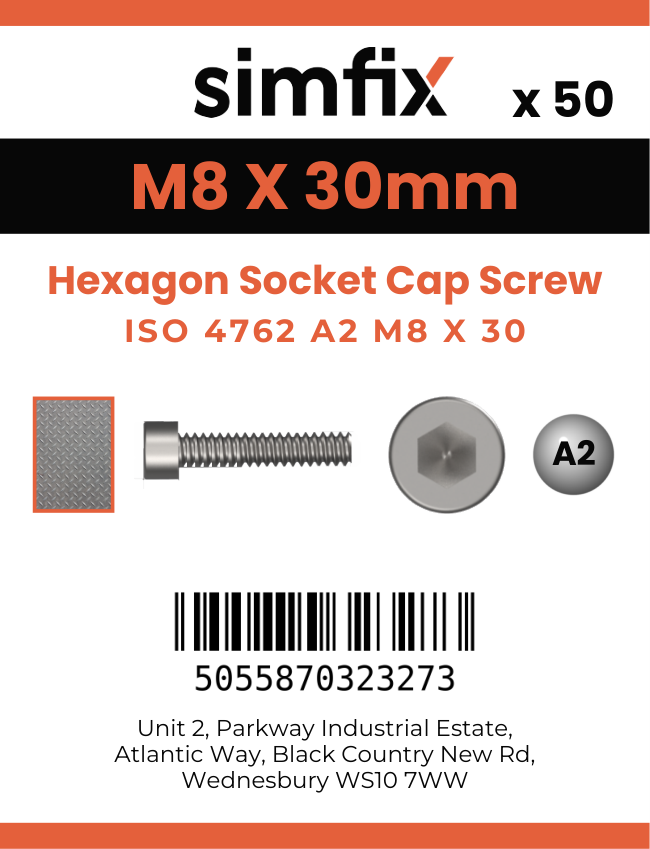 Simfix product label - 4762A20803070PK50-SIM