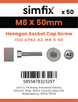 Simfix product label - 4762A20805070PK50-SIM