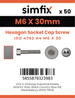 Simfix product label - 4762A40603070PK50-SIM