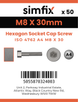 Simfix product label - 4762A40803070PK50-SIM