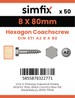 Simfix product label - 571A208080PK50-SIM