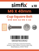 Simfix product label - 603A206040PK10-SIM