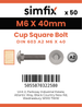 Simfix product label - 603A206040PK50-SIM