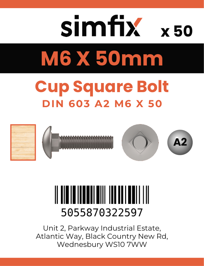 Simfix product label - 603A206050PK50-SIM