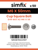 Simfix product label - 603A206050PK50-SIM