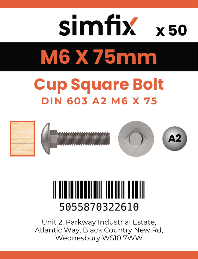 Simfix product label - 603A206075PK50-SIM