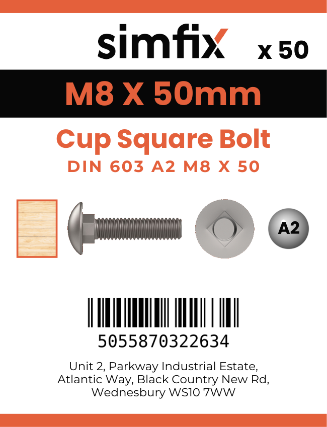 Simfix product label - 603A208050PK50-SIM
