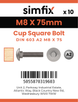 Simfix product label - 603A208075PK10-SIM