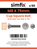Simfix product label - 603A208075PK50-SIM