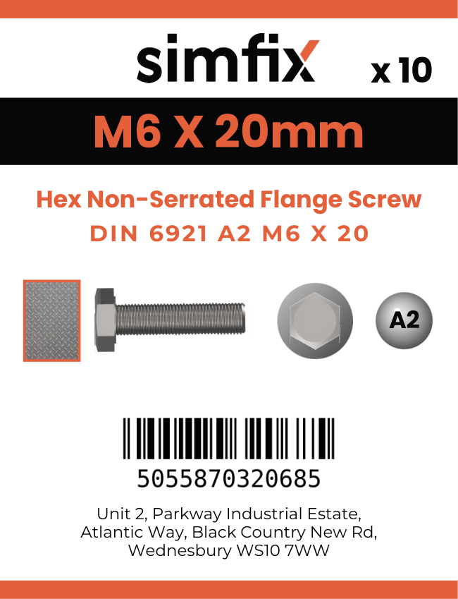 Simfix product label - 6921A206020PK10-SIM