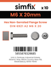 Simfix product label - 6921A206020PK10-SIM