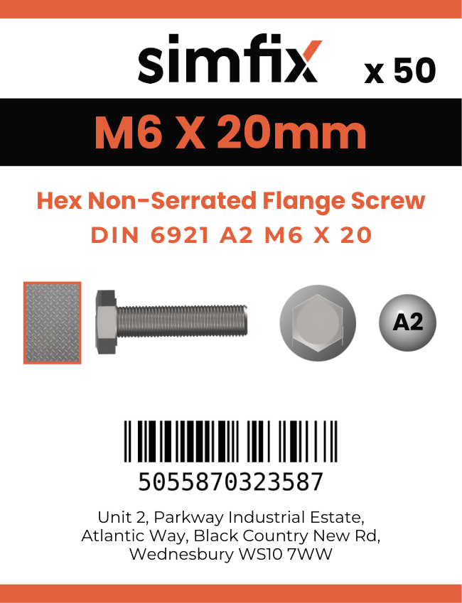 Simfix product label - 6921A206020PK50-SIM