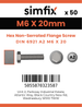 Simfix product label - 6921A206020PK50-SIM