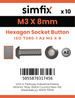 Simfix product label - 7380A203008PK10-SIM