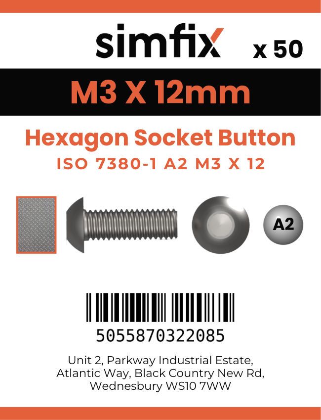 Simfix product label - 7380A203012PK50-SIM