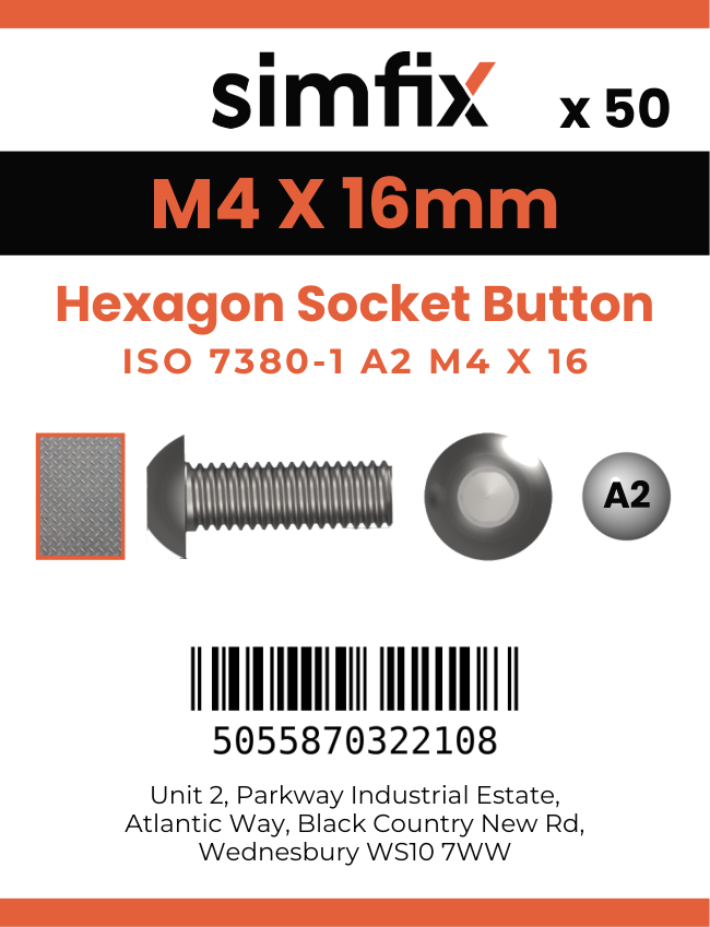 Simfix product label - 7380A204016PK50-SIM
