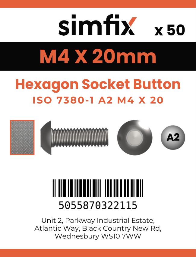 Simfix product label - 7380A204020PK50-SIM
