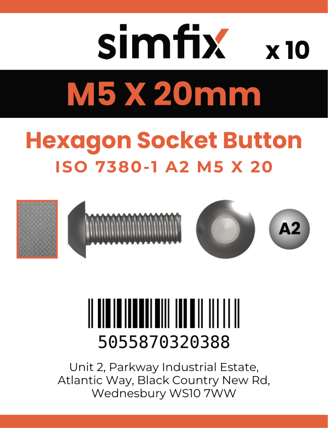 Simfix product label - 7380A205020PK10-SIM