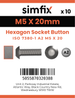 Simfix product label - 7380A205020PK10-SIM