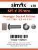 Simfix product label - 7380A205025PK10-SIM